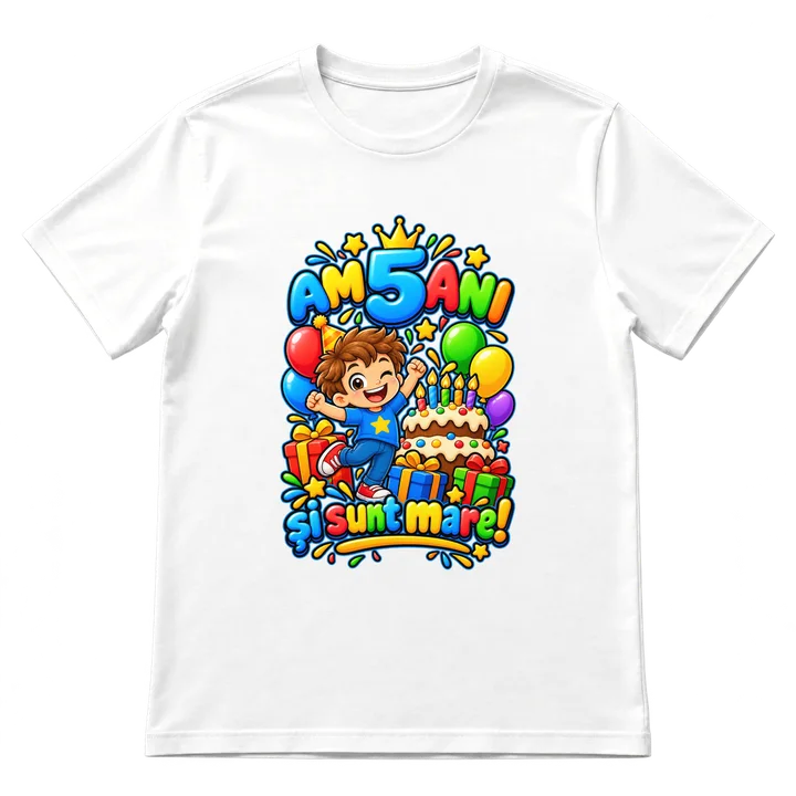 Tricou „Am 5 ani!”