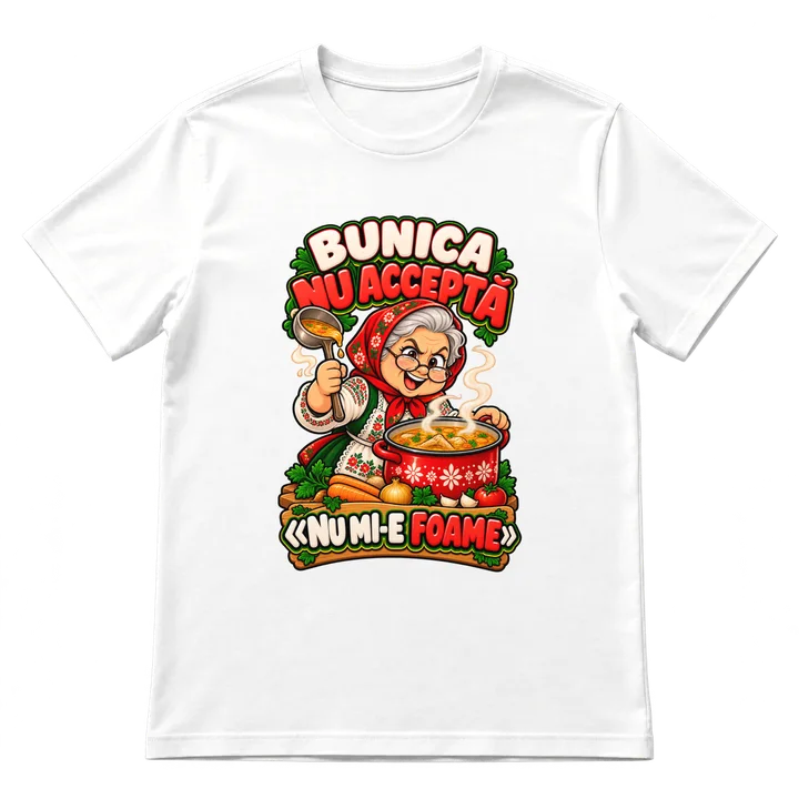 Tricou „Bunica nu acceptă „nu mi-e foame””