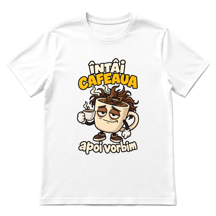 Tricou „Întâi cafeaua”