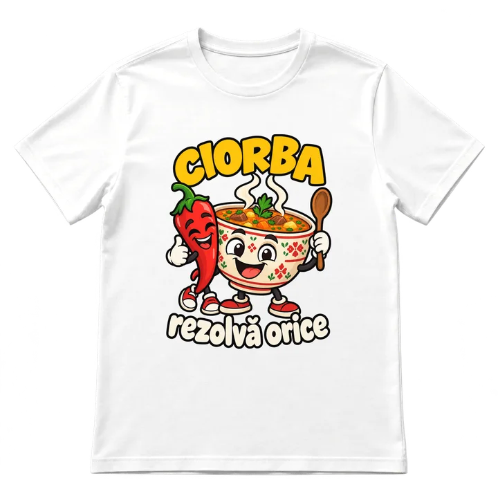 Tricou „Ciorba rezolvă orice”