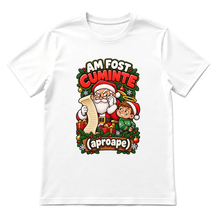 Tricou „Am fost cuminte (aproape)”
