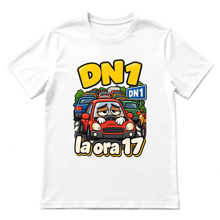 Tricou „DN1 la ora 17”