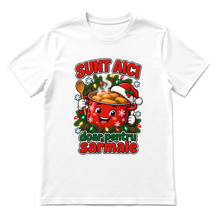 Tricou „Sunt aici doar pentru sarmale”