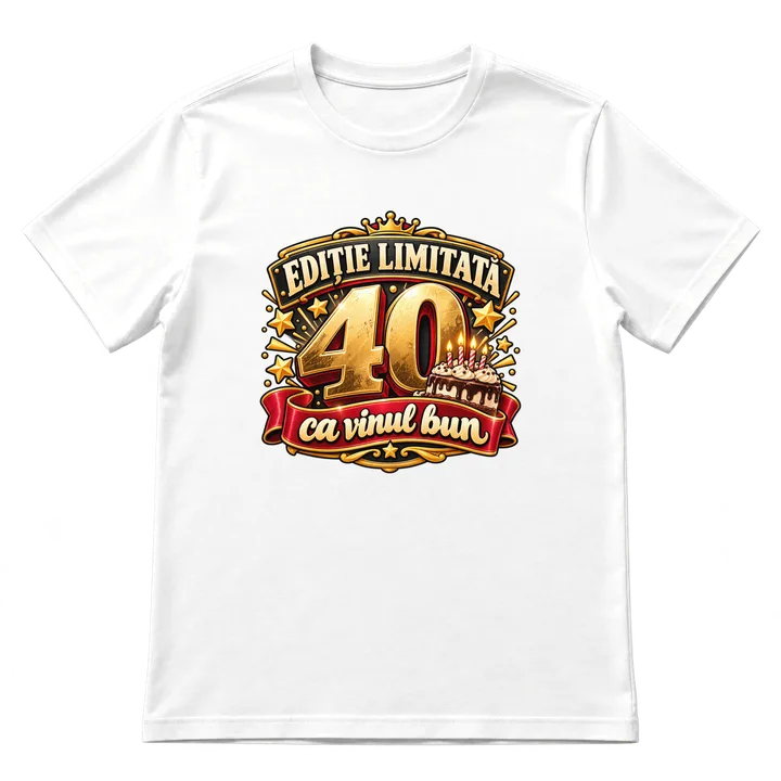 Tricou aniversare (cifră mare)