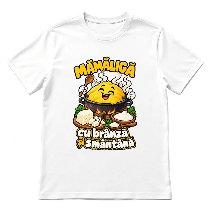 Tricou „Mămăligă cu brânză și smântână”