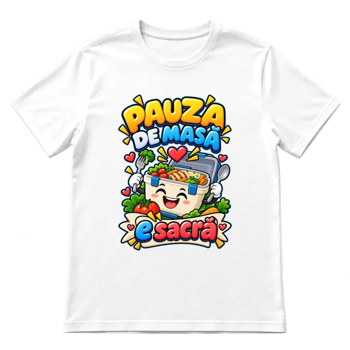 Tricou „Pauza de masă e sacră”