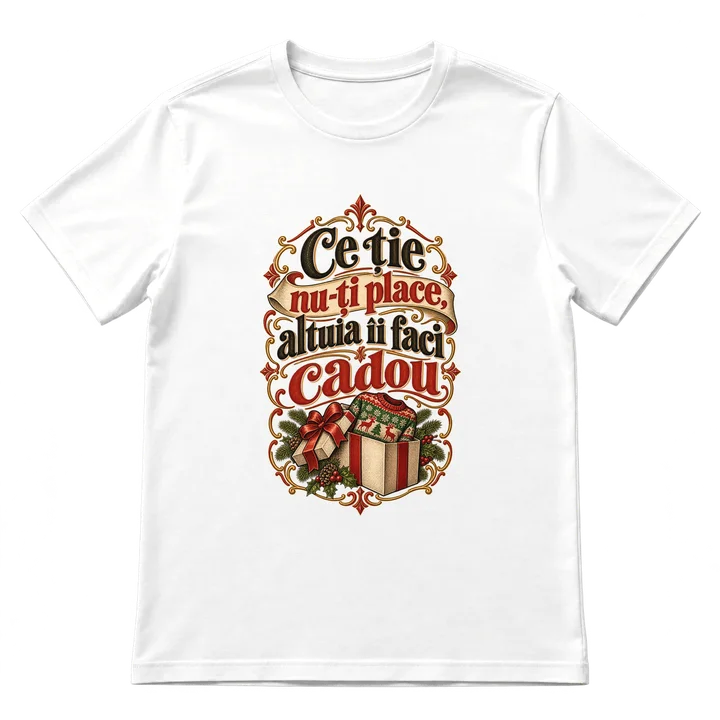 Tricou „Ce ție nu-ți place, altuia îi faci cadou”