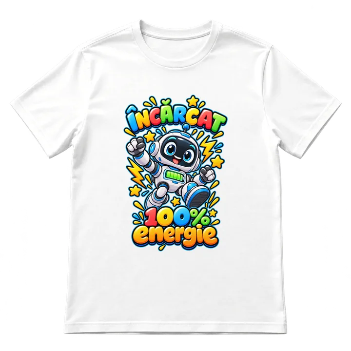 Tricou „Încărcat 100%”