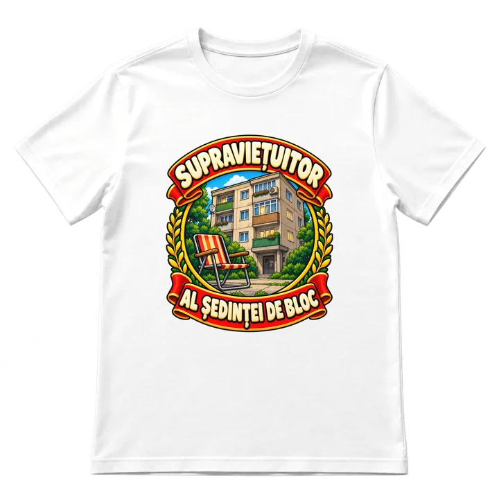 Tricou „Supraviețuitor al ședinței de bloc”