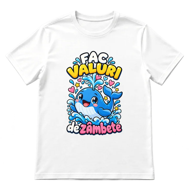 Tricou „Fac valuri de zâmbete”